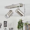 JAVEL Ceiling Light chrome, matt nickel, 2-light sources