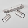 JAVEL Ceiling Light chrome, matt nickel, 2-light sources