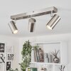 JAVEL Ceiling Light chrome, matt nickel, 3-light sources