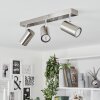 JAVEL Ceiling Light chrome, matt nickel, 3-light sources