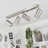 JAVEL Ceiling Light chrome, matt nickel, 4-light sources
