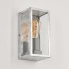HAKKAS Outdoor Wall Light silver, galvanized, 1-light source