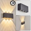 MORENOS Outdoor Wall Light LED anthracite, white, 6-light sources