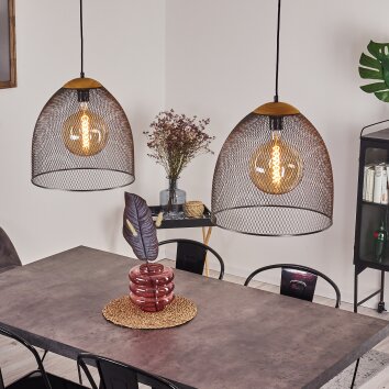 WESA Pendant Light black, 2-light sources