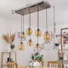 NANAMI Pendant Light Oxidised Silver, gold, 7-light sources