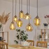 NANAMI Pendant Light Oxidised Silver, gold, 7-light sources