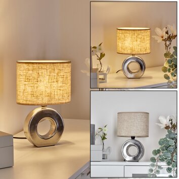 PAGADE Table lamp silver, 1-light source