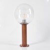 BUBODEFO pedestal light brown, Wood like finish, 1-light source