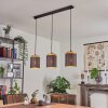 CHIUVI Pendant Light Ecru, black, 3-light sources