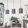 CHIUVI Pendant Light Ecru, black, 3-light sources
