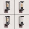 LAPA Outdoor Wall Light Wood like finish, black, 1-light source