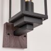 LAPA Outdoor Wall Light Wood like finish, black, 1-light source