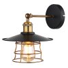 Globo VIEJO Wall Light antique brass, black, 1-light source