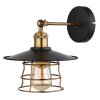 Globo VIEJO Wall Light antique brass, black, 1-light source