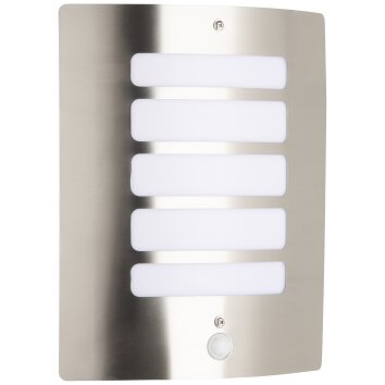 Brilliant GORDY Outdoor Wall Light silver, 1-light source, Motion sensor