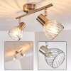 PARADO Ceiling light matt nickel, 2-light sources