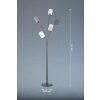 Fischer & Honsel KOI Floor Lamp black, 5-light sources
