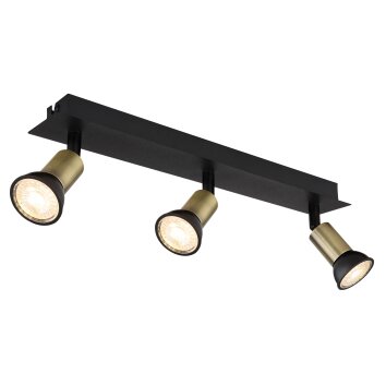 Globo DREW Ceiling Light black, 3-light sources
