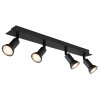 Globo DREW Ceiling Light black, 4-light sources