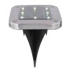 Globo SOLAR ground spike LED stainless steel, 8-light sources