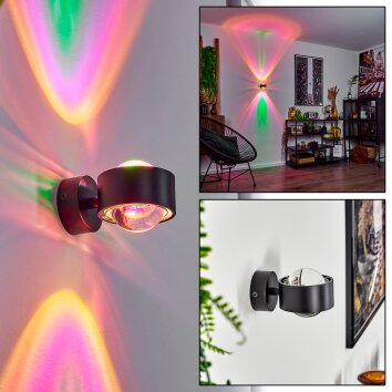 SAPRI Wall Light black, 1-light source