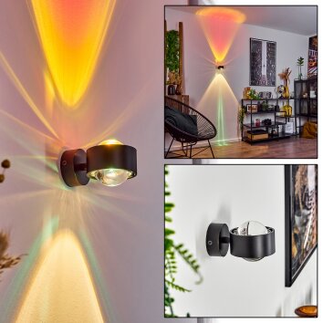 SAPRI Wall Light black, 1-light source