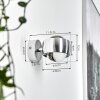 SAPRI Wall Light silver, 1-light source