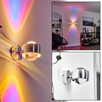 SAPRI Wall Light silver, 1-light source