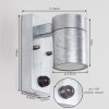 BESSIEBELLE Outdoor Wall Light galvanized, 1-light source, Motion sensor