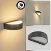 FLETCHER Outdoor Wall Light LED anthracite, 2-light sources