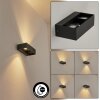 FLETCHER Outdoor Wall Light LED anthracite, 2-light sources