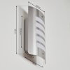 MALENY Outdoor Wall Light stainless steel, 1-light source