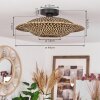 SHELBOURNE Ceiling Light black, 1-light source