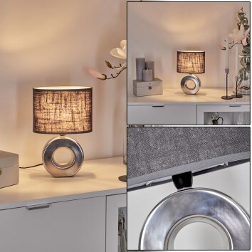 PAGADE Table lamp silver, 1-light source