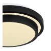 Globo GREGORY Ceiling Light LED black, white, 1-light source, Motion sensor
