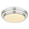 Globo GREGORY Ceiling Light LED aluminium, white, 1-light source, Motion sensor