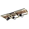 Globo KASSU Ceiling Light LED Wood like finish, black, white, 3-light sources