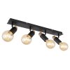 Globo MATTI Ceiling Light Ecru, black, 4-light sources