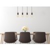 Globo MATTI Pendant Light Ecru, black, 4-light sources