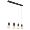 Globo MATTI Pendant Light Ecru, black, 4-light sources