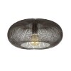 AGUEDA Ceiling Light dark brown, matt nickel, black, 1-light source