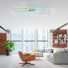 Leuchten-Direkt FELIX60 Ceiling Light LED brushed steel, 1-light source, Remote control, Colour changer