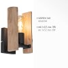 Leuchten-Direkt LOG Wall Light Ecru, 1-light source