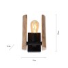 Leuchten-Direkt LOG Wall Light Ecru, 1-light source