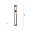 Leuchten-Direkt LOG Floor Lamp Ecru, 3-light sources