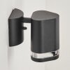 AMYTON Outdoor Wall Light black, 1-light source