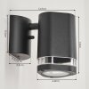 AMYTON Outdoor Wall Light black, 1-light source
