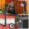 TOOGONG path light LED anthracite, 1-light source, Motion sensor