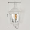 WOOCOO Outdoor Wall Light white, 1-light source