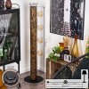 CANEDO Floor Lamp Dark wood, black, 4-light sources